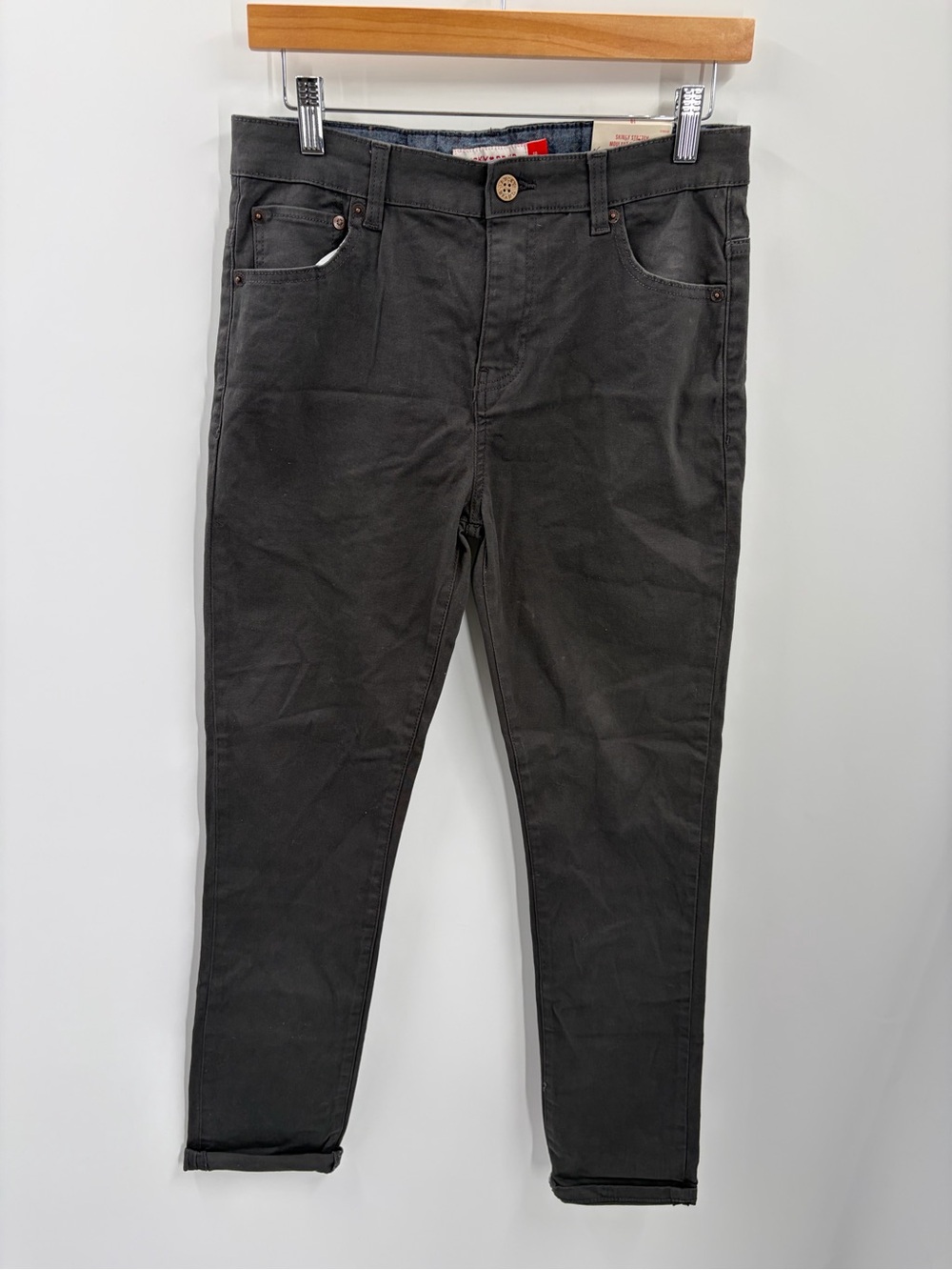Lucky Brand Boys Size 18 Skinny Stretch Pants black NWT